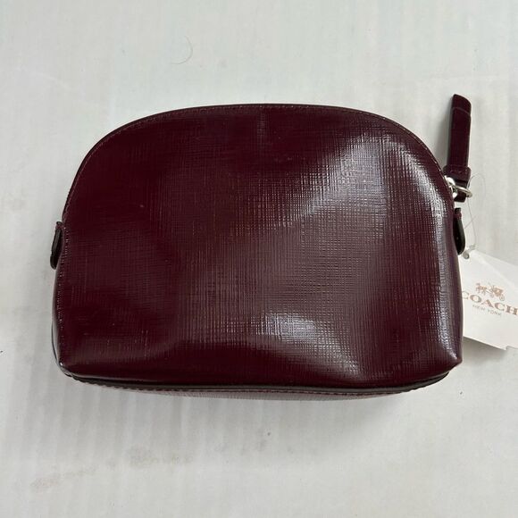 Coach Darcy Patent Leather Bow Small Cosmetic Case - Picture 3 of 10